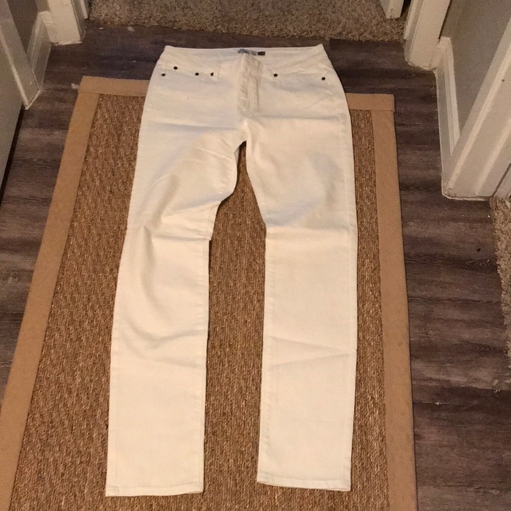 Prana White Denim Pants, Size 12